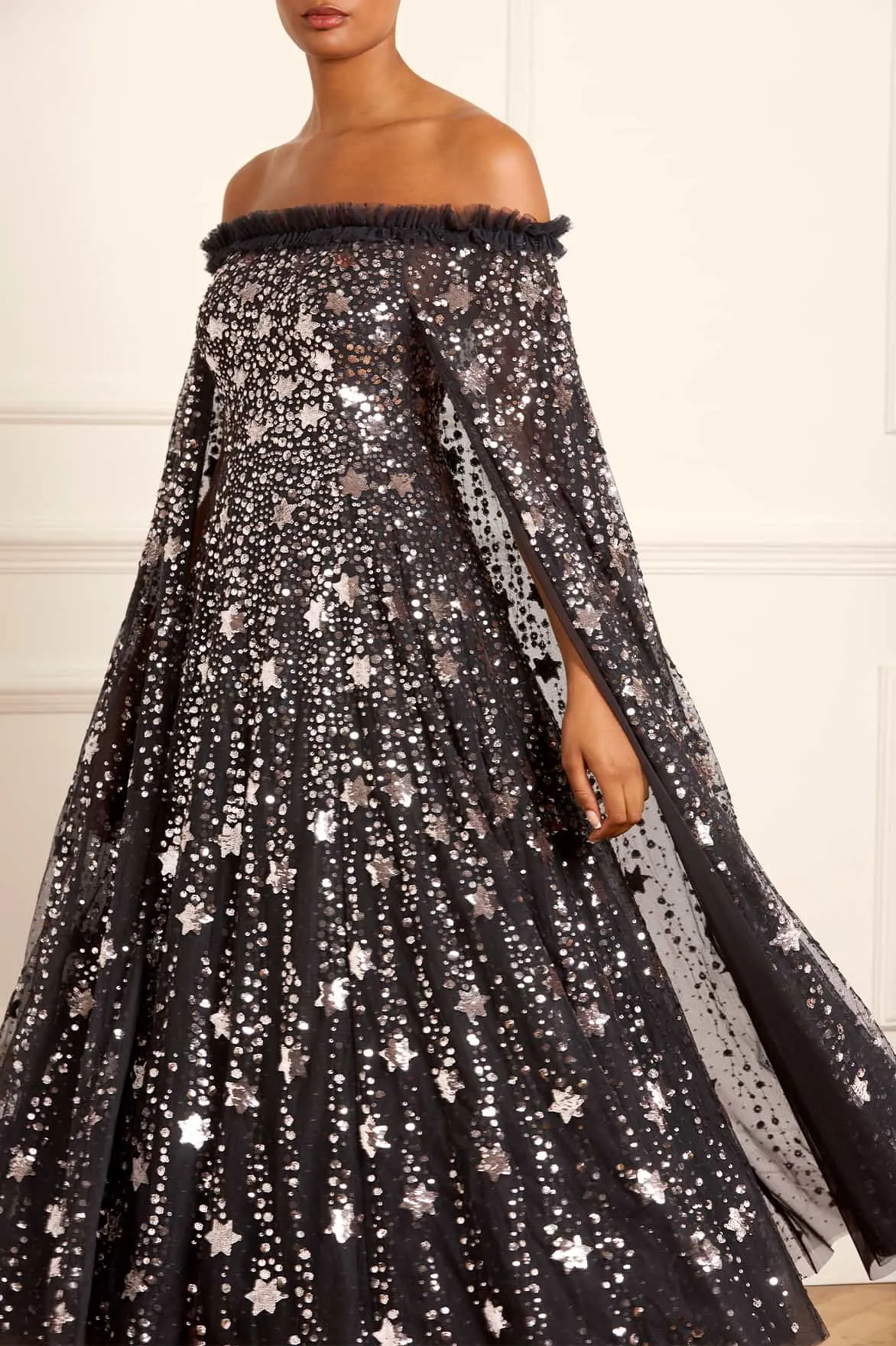 Shooting Stars Cape Ankle Gown sold by Needle & Thread