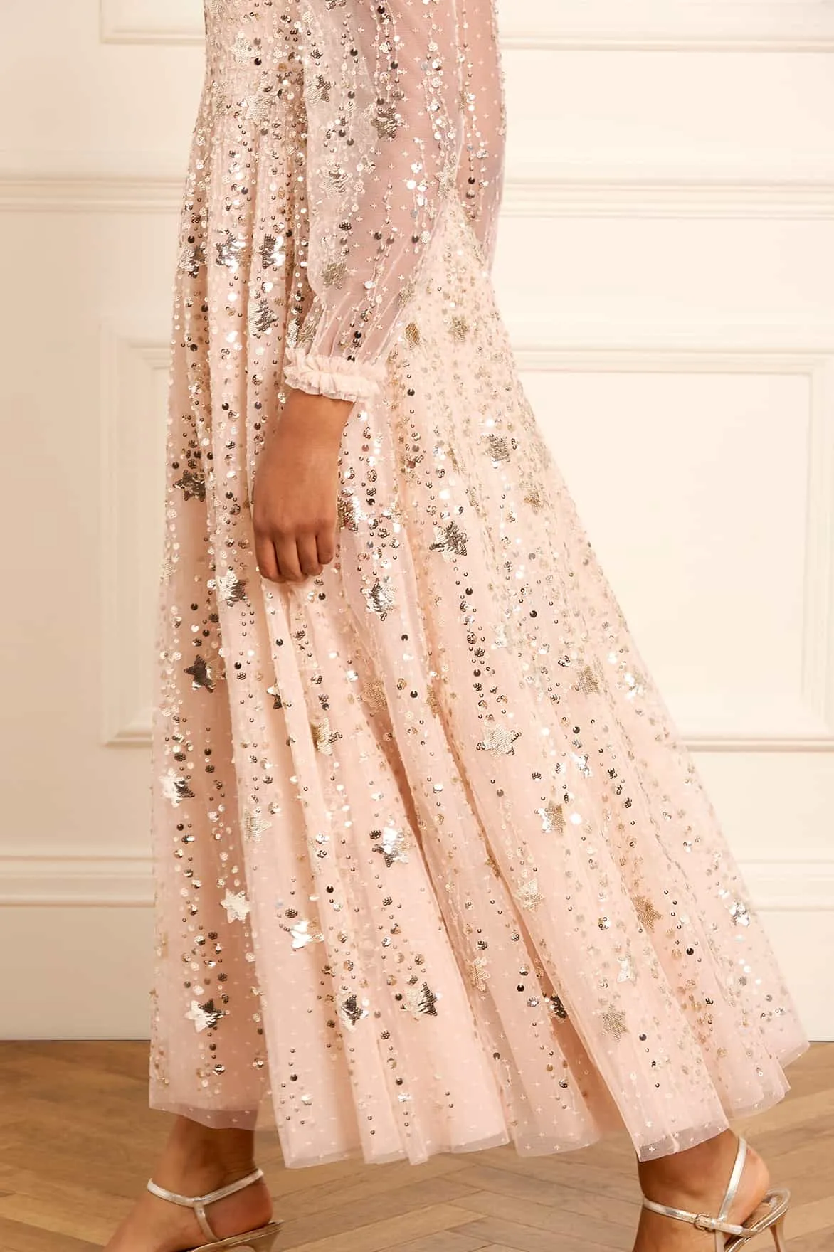 Shooting Stars Long Sleeve Ankle Gown sold by Needle & Thread product image thumbnail 3