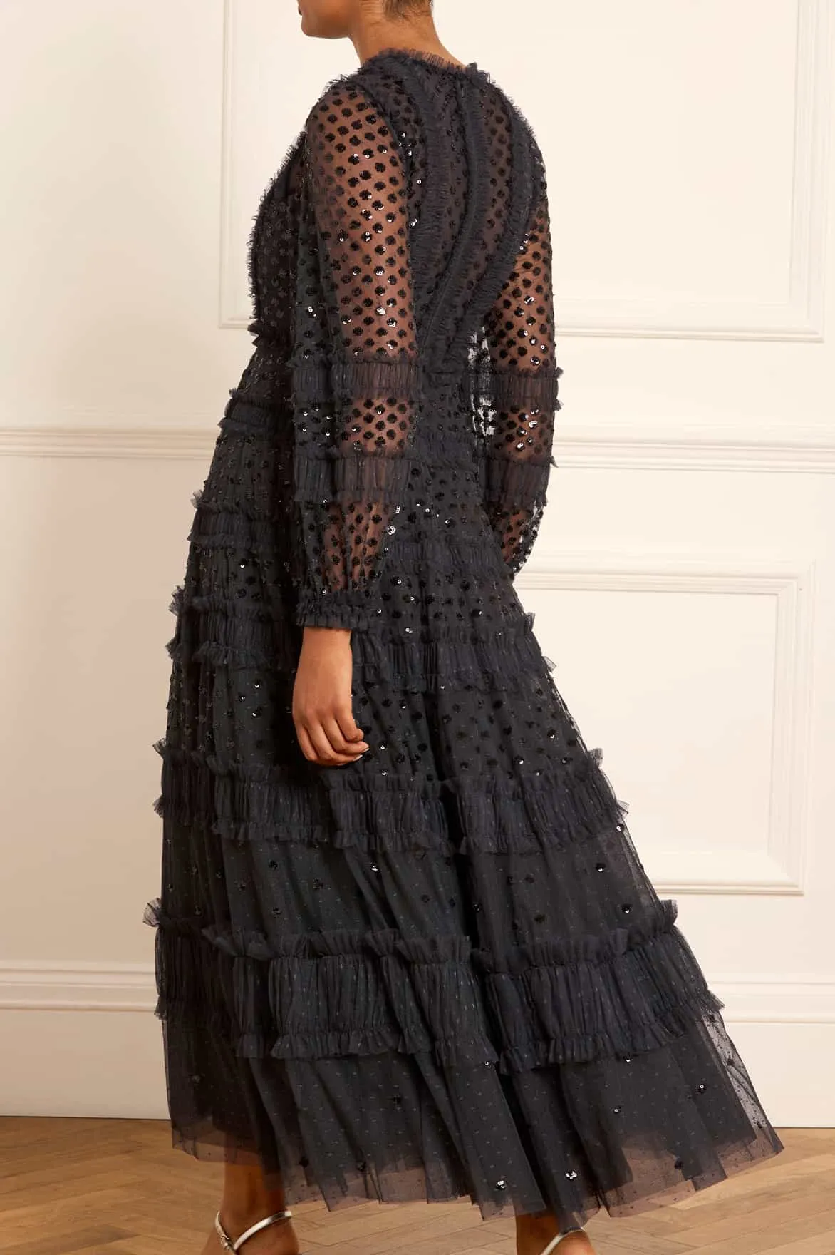 Dot Shimmer Ankle Gown sold by Needle & Thread product image thumbnail 5