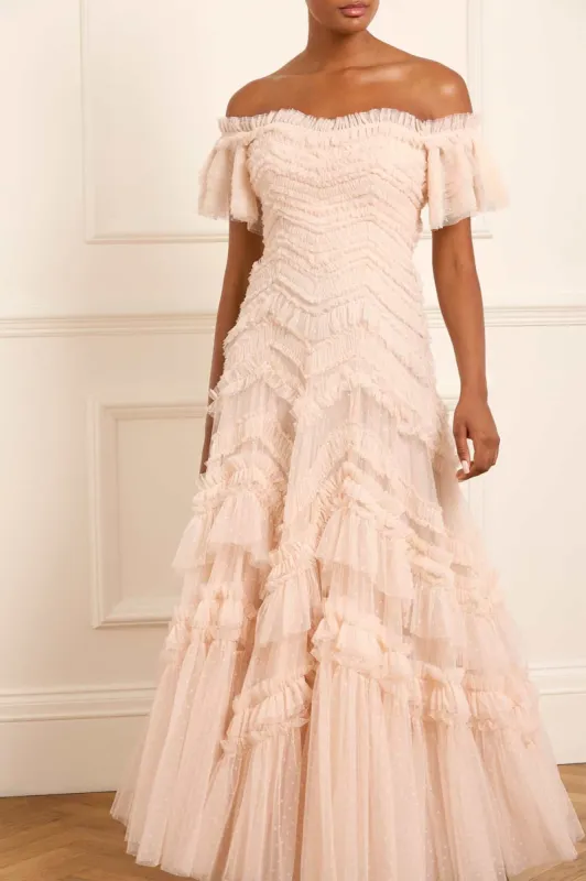 Elia Off-Shoulder Gown sold by Needle & Thread