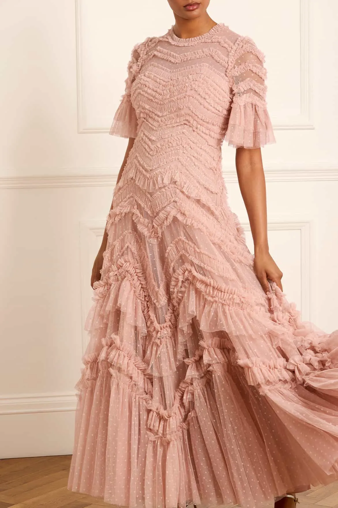 Elia Short Sleeve Gown sold by Needle & Thread