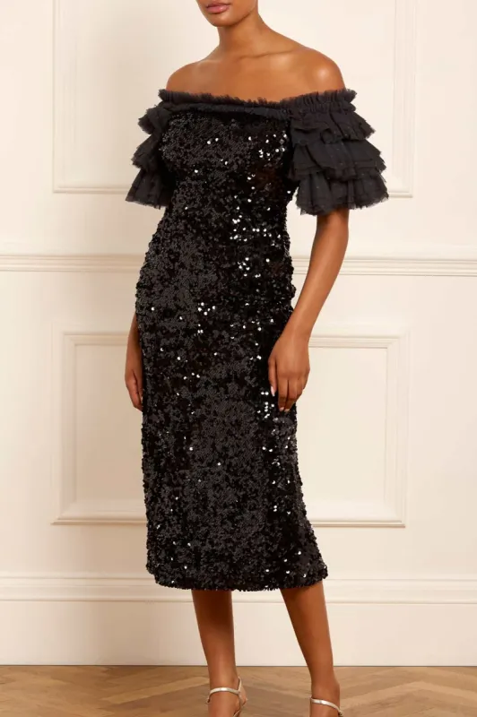Essie Off-Shoulder Ballerina Dress sold by Needle & Thread