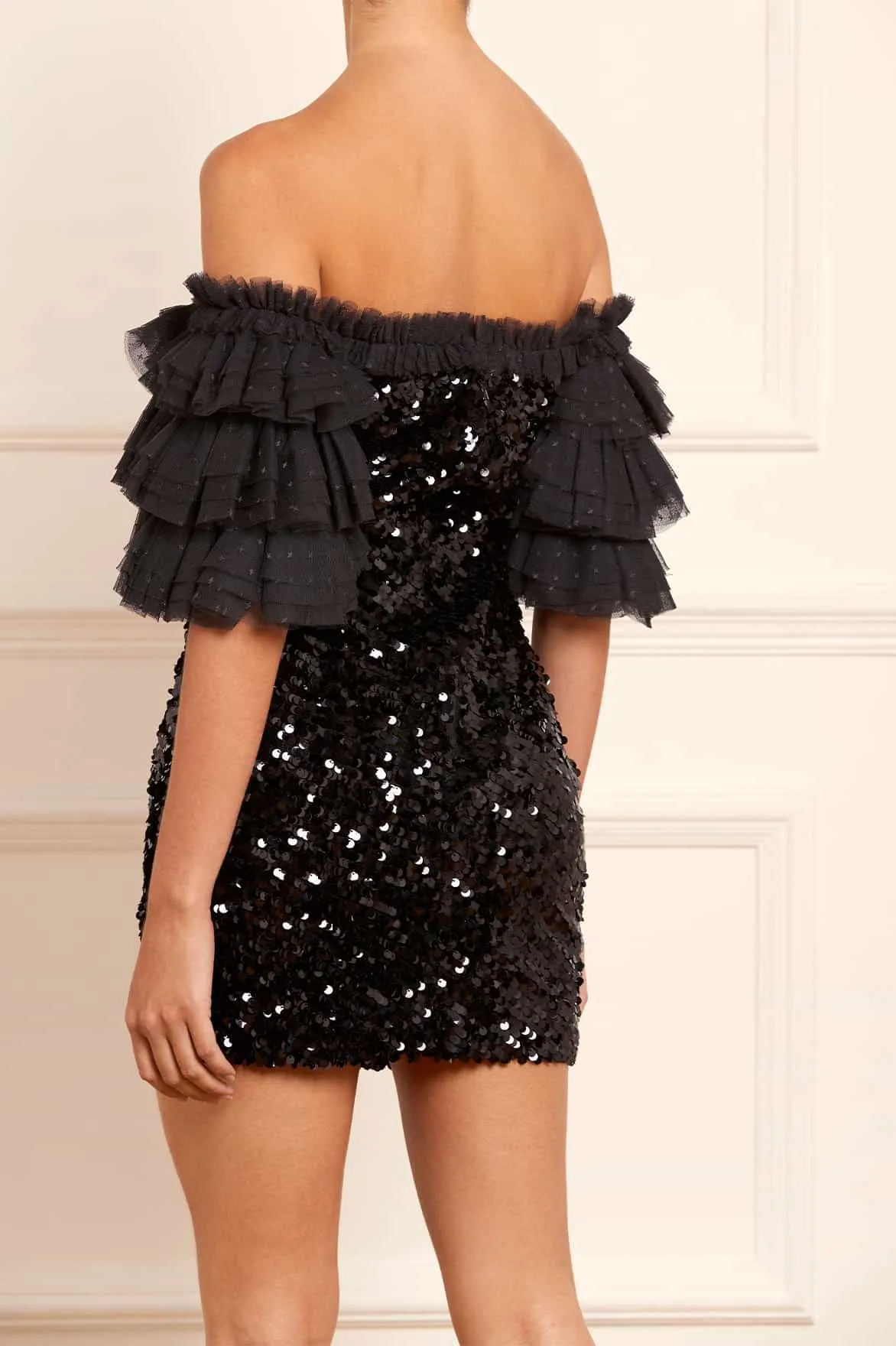 Essie Off-Shoulder Micro Mini Dress sold by Needle & Thread product image thumbnail 5