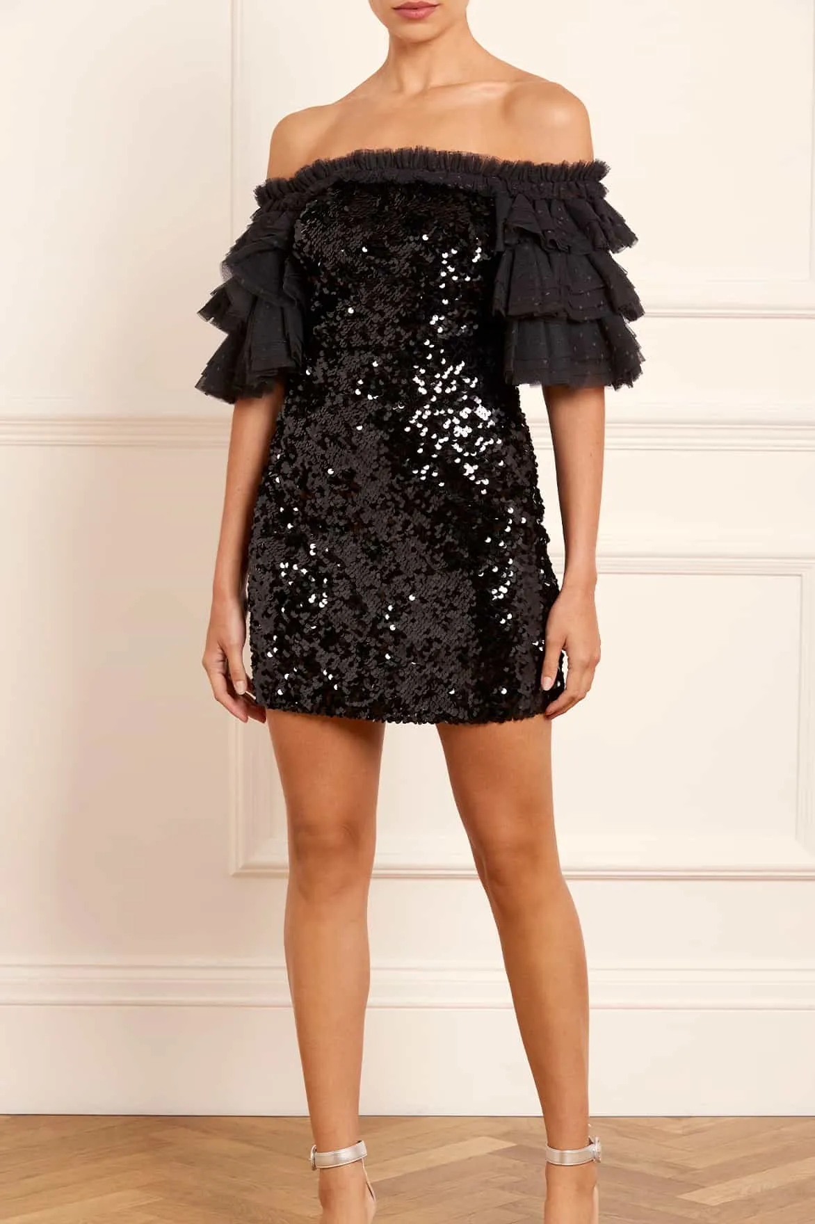 Essie Off-Shoulder Micro Mini Dress sold by Needle & Thread product image thumbnail 3