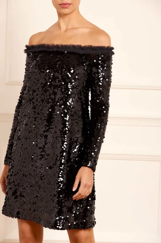 Evie Off-Shoulder Micro Mini Dress sold by Needle & Thread