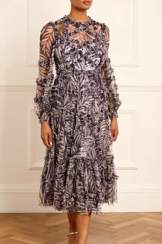 Feather Ruffle Ballerina Dress sold by Needle & Thread