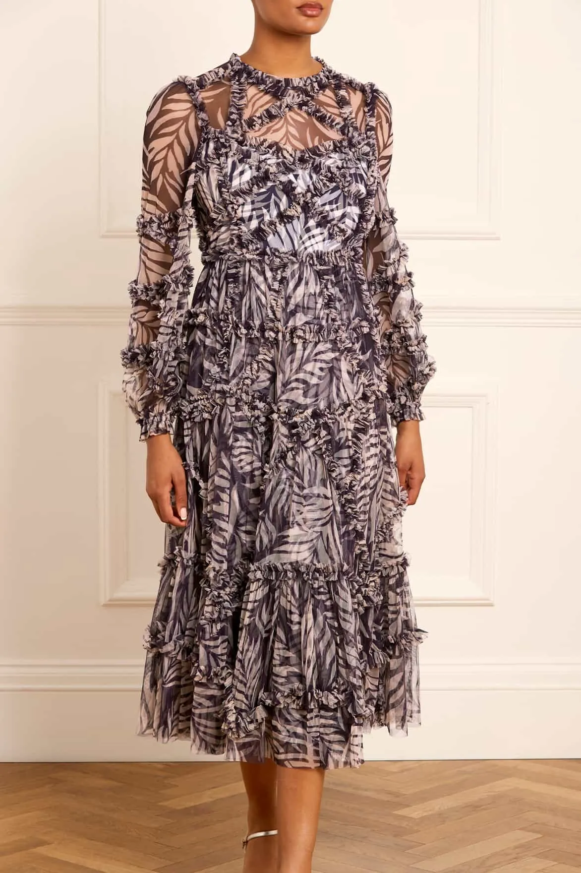 Feather Ruffle Ballerina Dress sold by Needle & Thread