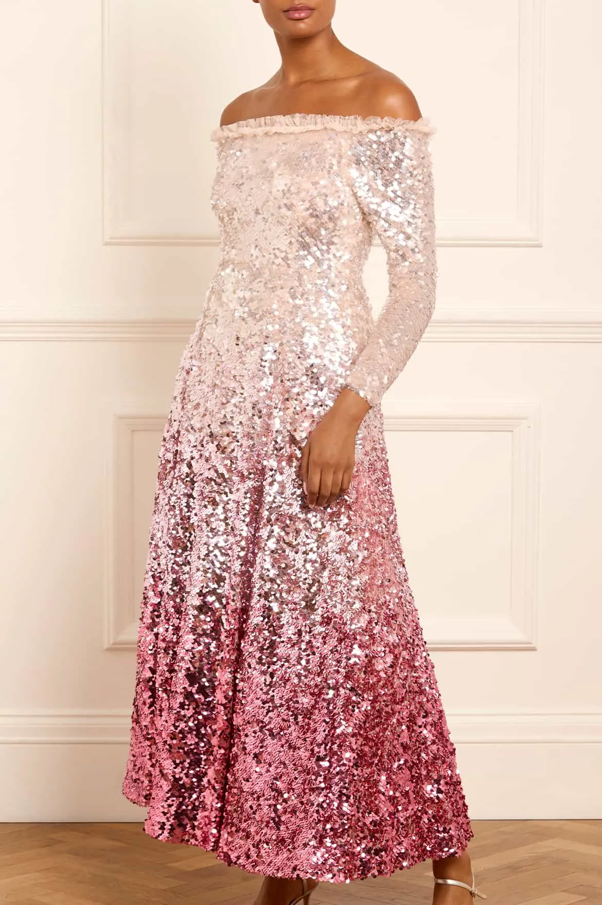 Hallie Ombre Ankle Gown sold by Needle & Thread