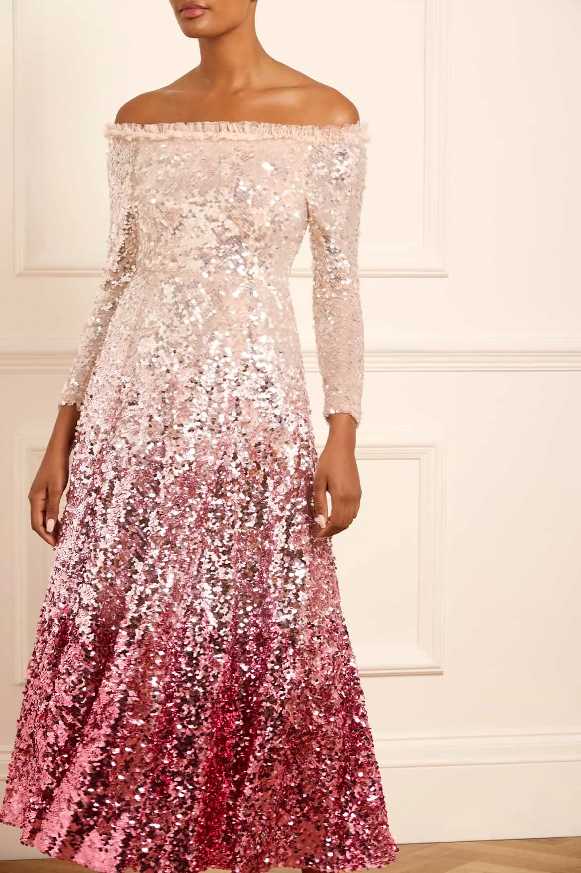 Hallie Ombre Ankle Gown sold by Needle & Thread product image thumbnail 3