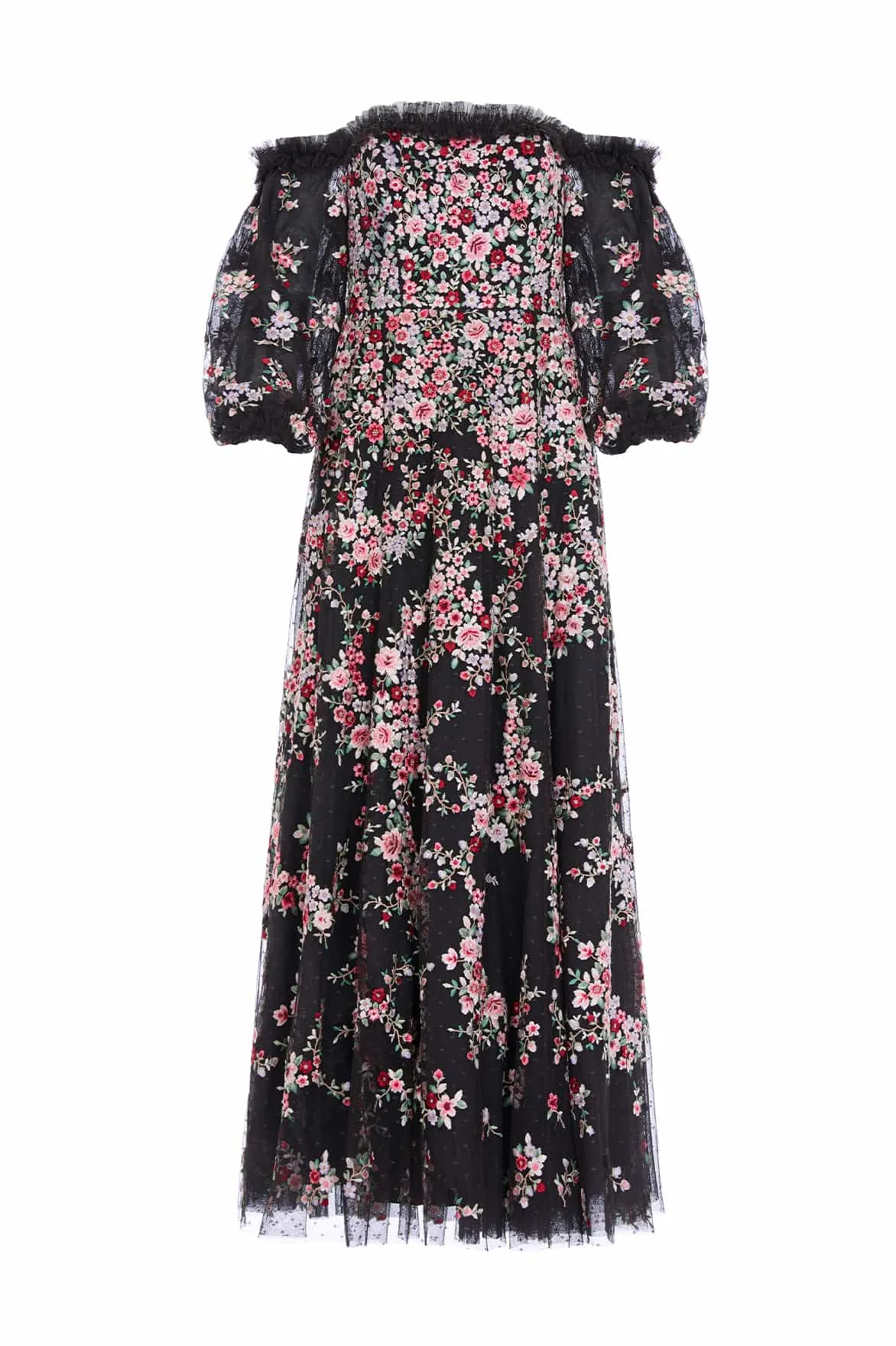 Lunaria Wreath Off-Shoulder Long Sleeve Gown sold by Needle & Thread product image thumbnail 2