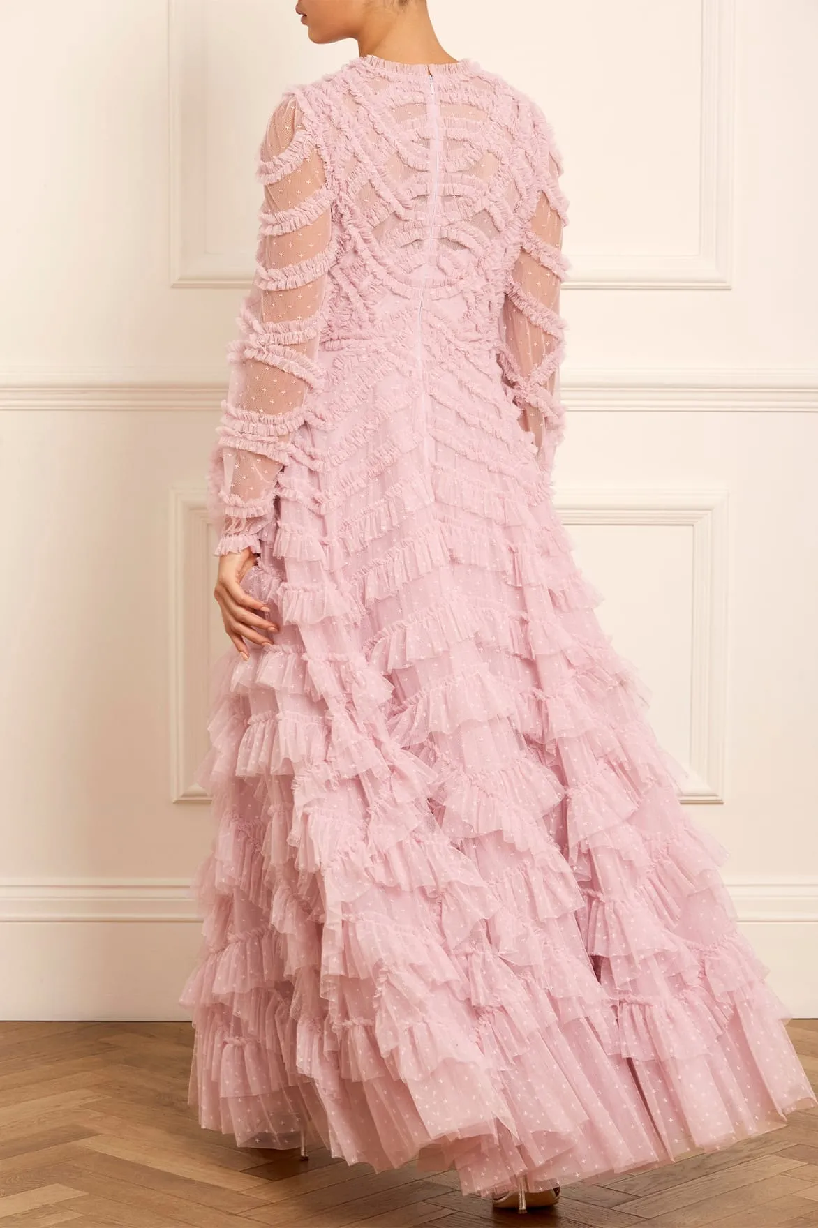 Lana Round Neck Gown sold by Needle & Thread product image thumbnail 4