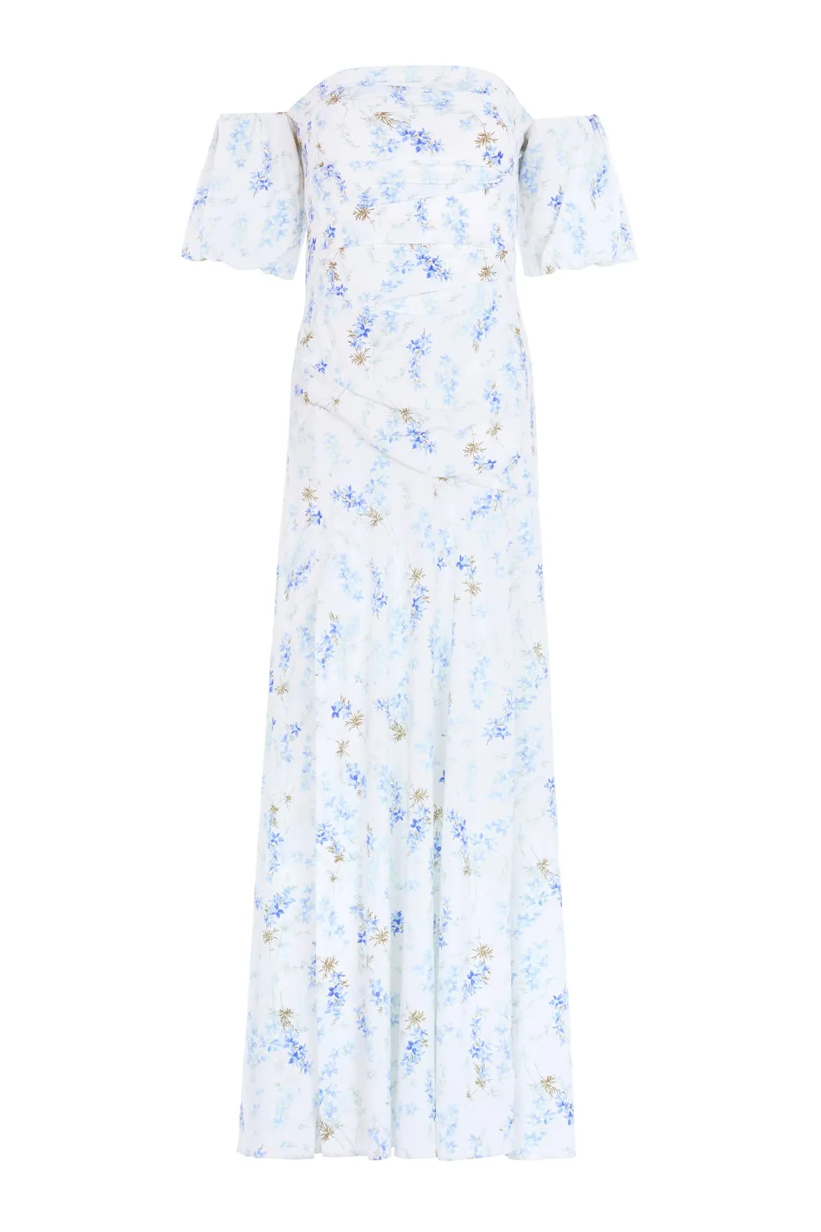 Ophelia Ditsy Crepe Off-Shoulder Gown sold by Needle & Thread product image thumbnail 2