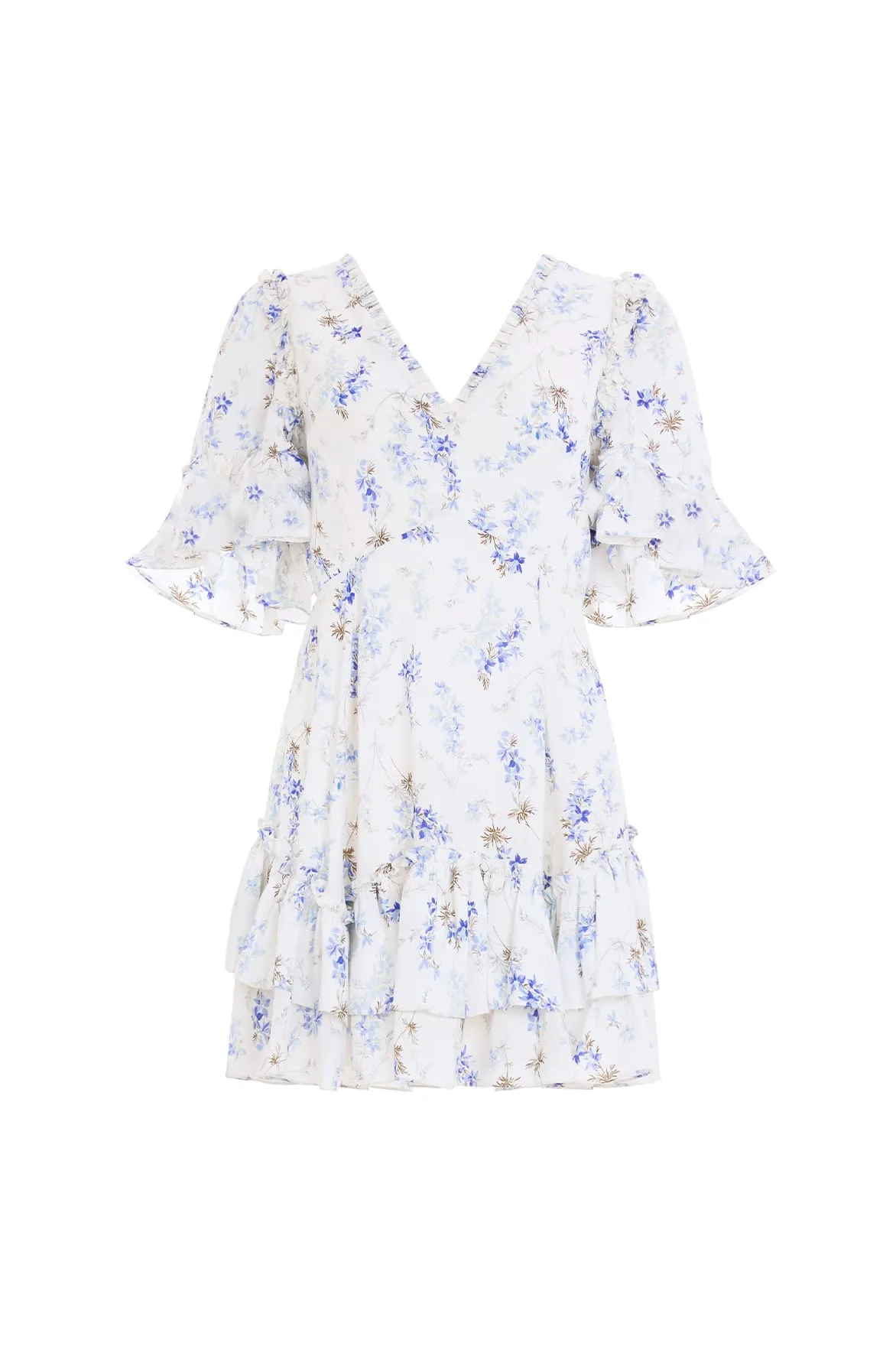 Ophelia Ditsy Eva Crepe Micro Mini Dress sold by Needle & Thread product image thumbnail 2