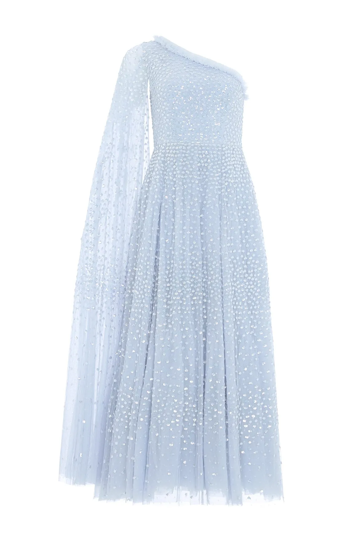 Scatter Dot One-Shoulder Ankle Gown sold by Needle & Thread product image thumbnail 2