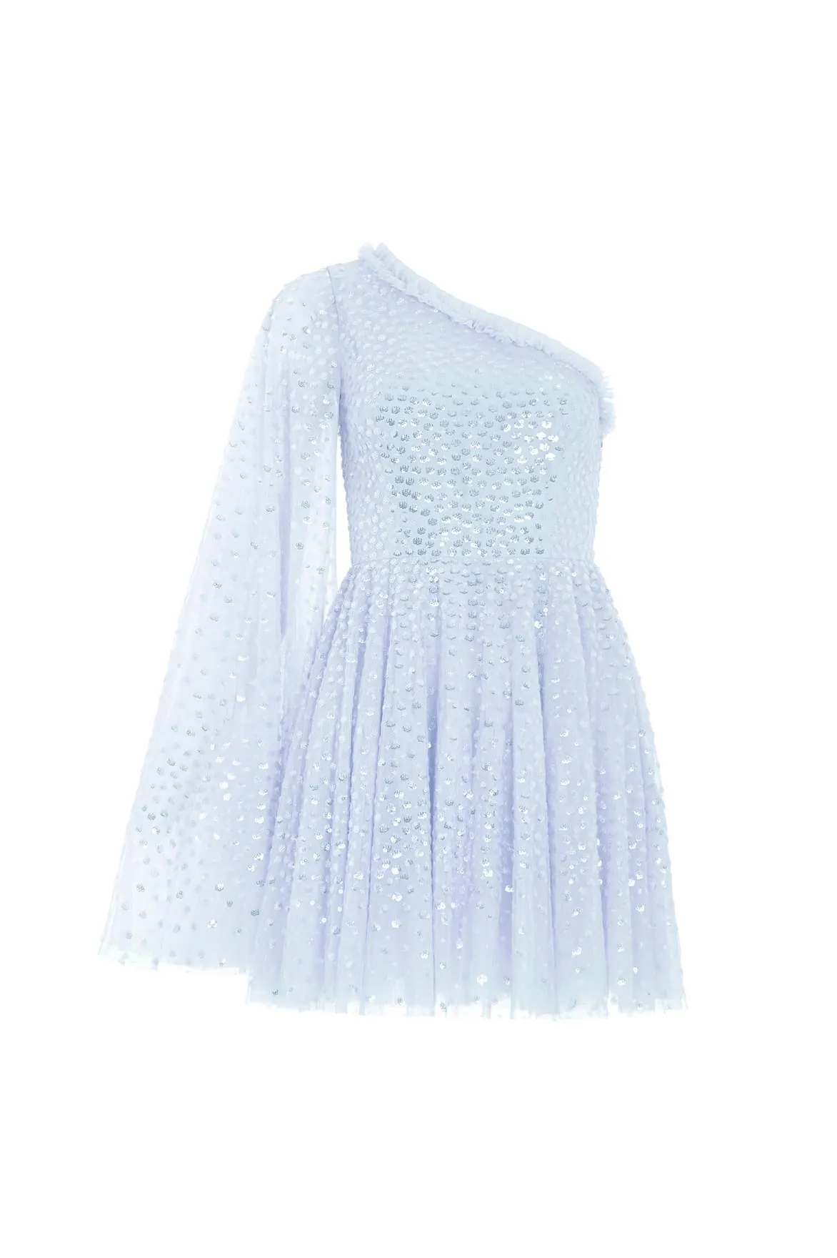 Scatter Dot One-Shoulder Mini Dress sold by Needle & Thread product image thumbnail 2