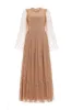 Scatter Dot Round Neck Ankle Gown sold by Needle & Thread