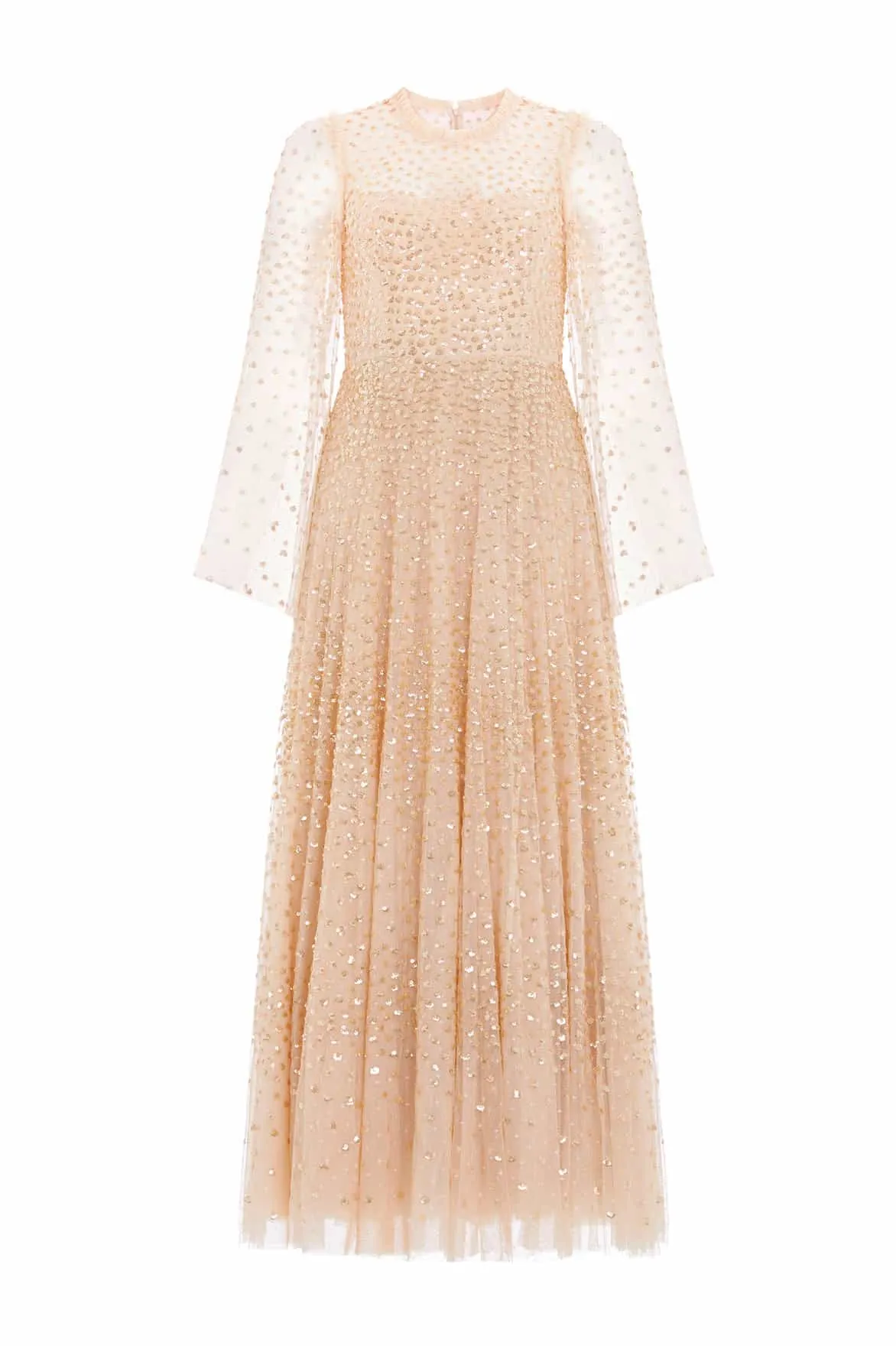 Scatter Dot Round Neck Ankle Gown sold by Needle & Thread product image thumbnail 2