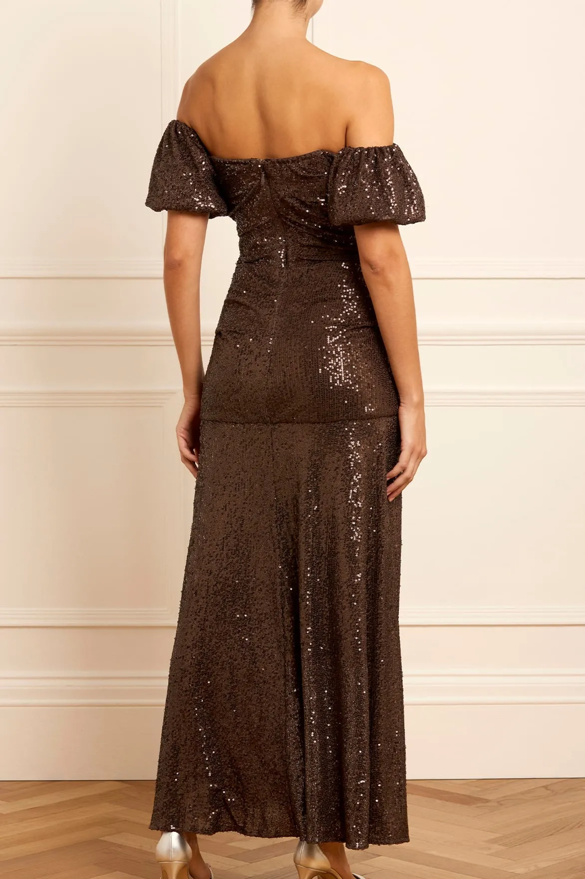 Sunbeam Valentina Off-Shoulder Gown sold by Needle & Thread product image thumbnail 5