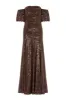 Sunbeam Valentina Off-Shoulder Gown sold by Needle & Thread