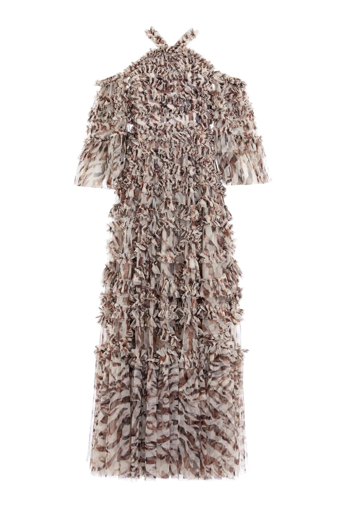 Zebra Bronte Off-Shoulder Gown sold by Needle & Thread product image thumbnail 2