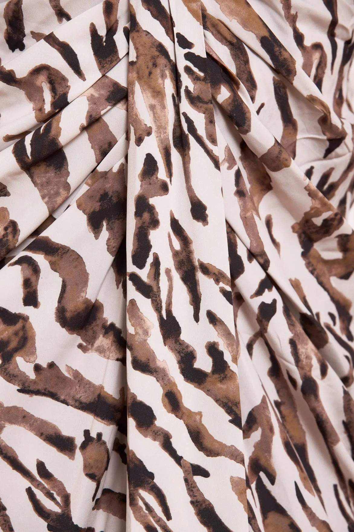 Zebra Crepe Strapless Ankle Gown sold by Needle & Thread product image thumbnail 4