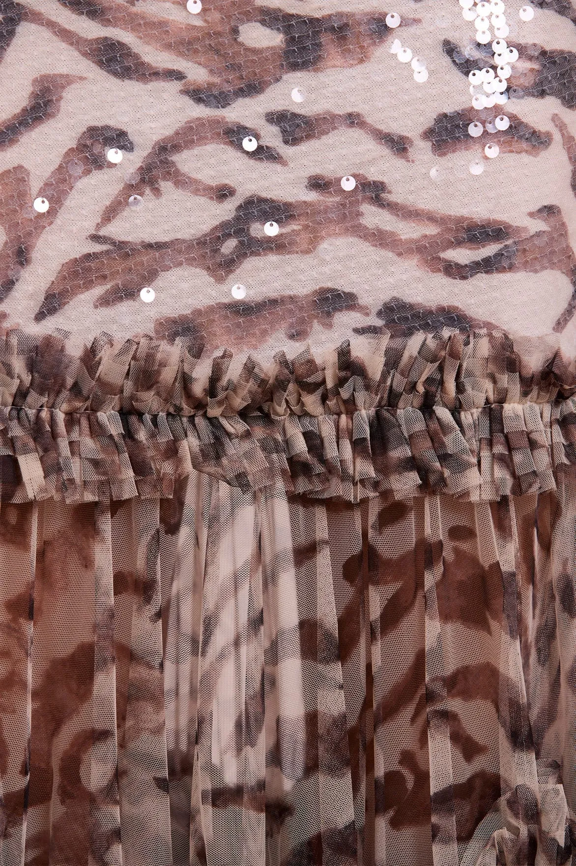 Zebra Tallulah Off-Shoulder Gown sold by Needle & Thread product image thumbnail 4