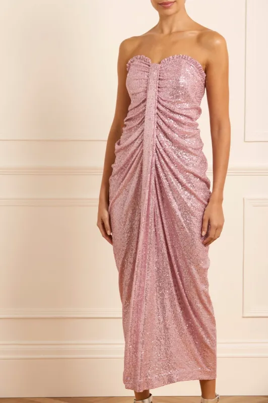 Amora Strapless Ankle Gown sold by Needle & Thread