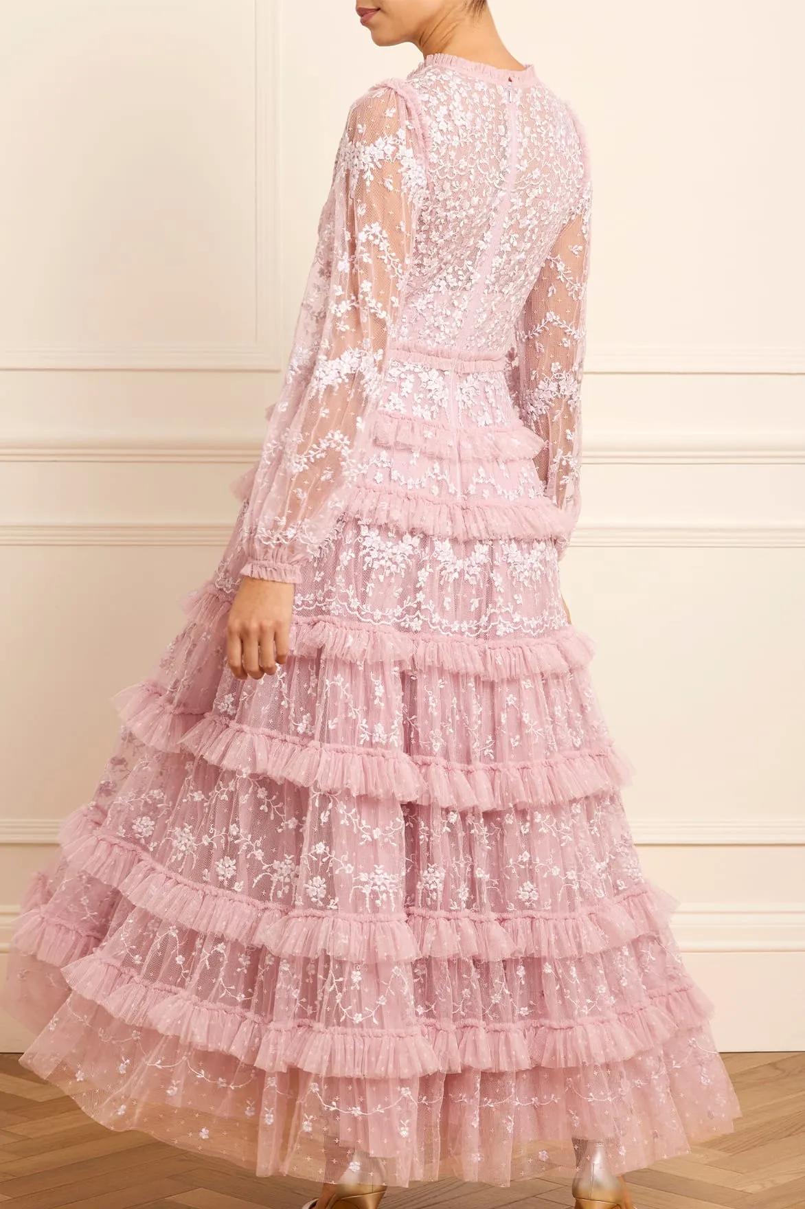 Blossom Lace Ankle Gown sold by Needle & Thread product image thumbnail 4