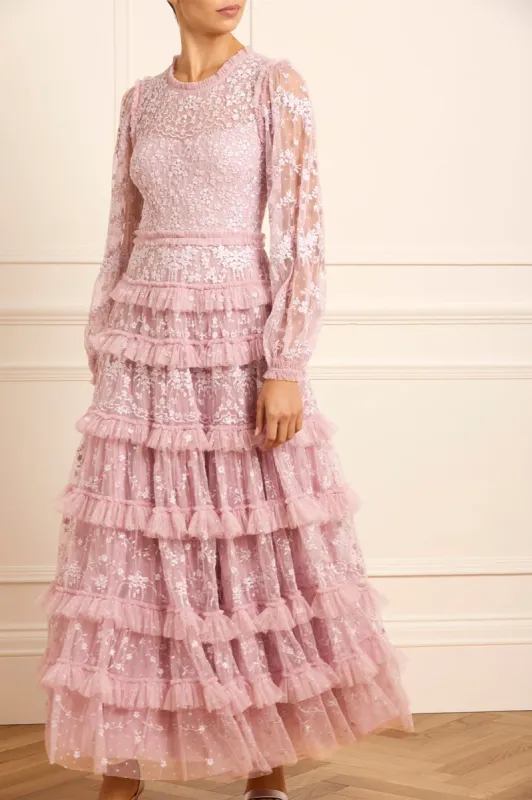 Blossom Lace Ankle Gown sold by Needle & Thread