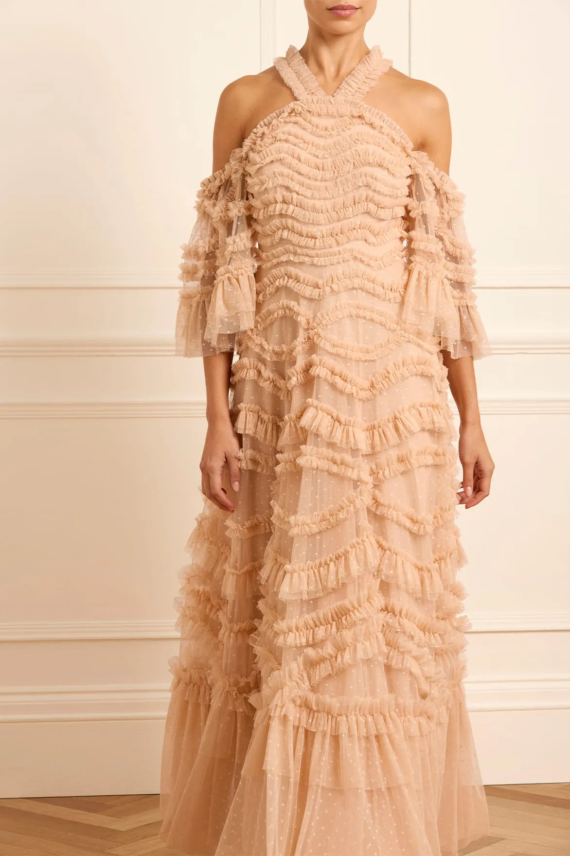 Bronte Off-Shoulder Gown sold by Needle & Thread