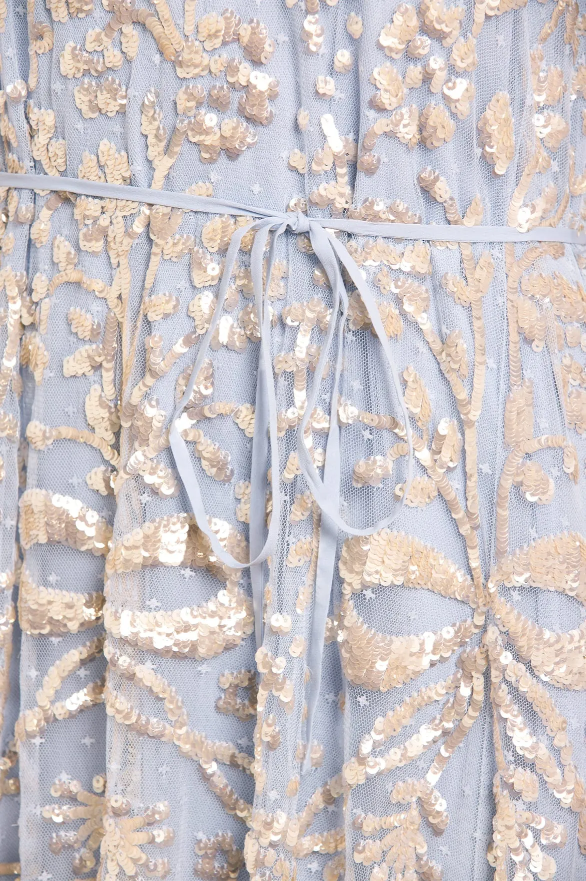 Celia Long Sleeve Ankle Gown sold by Needle & Thread product image thumbnail 4