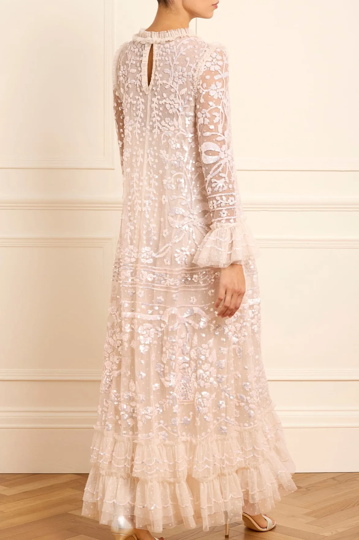 Celia Long Sleeve Ankle Gown sold by Needle & Thread product image thumbnail 4