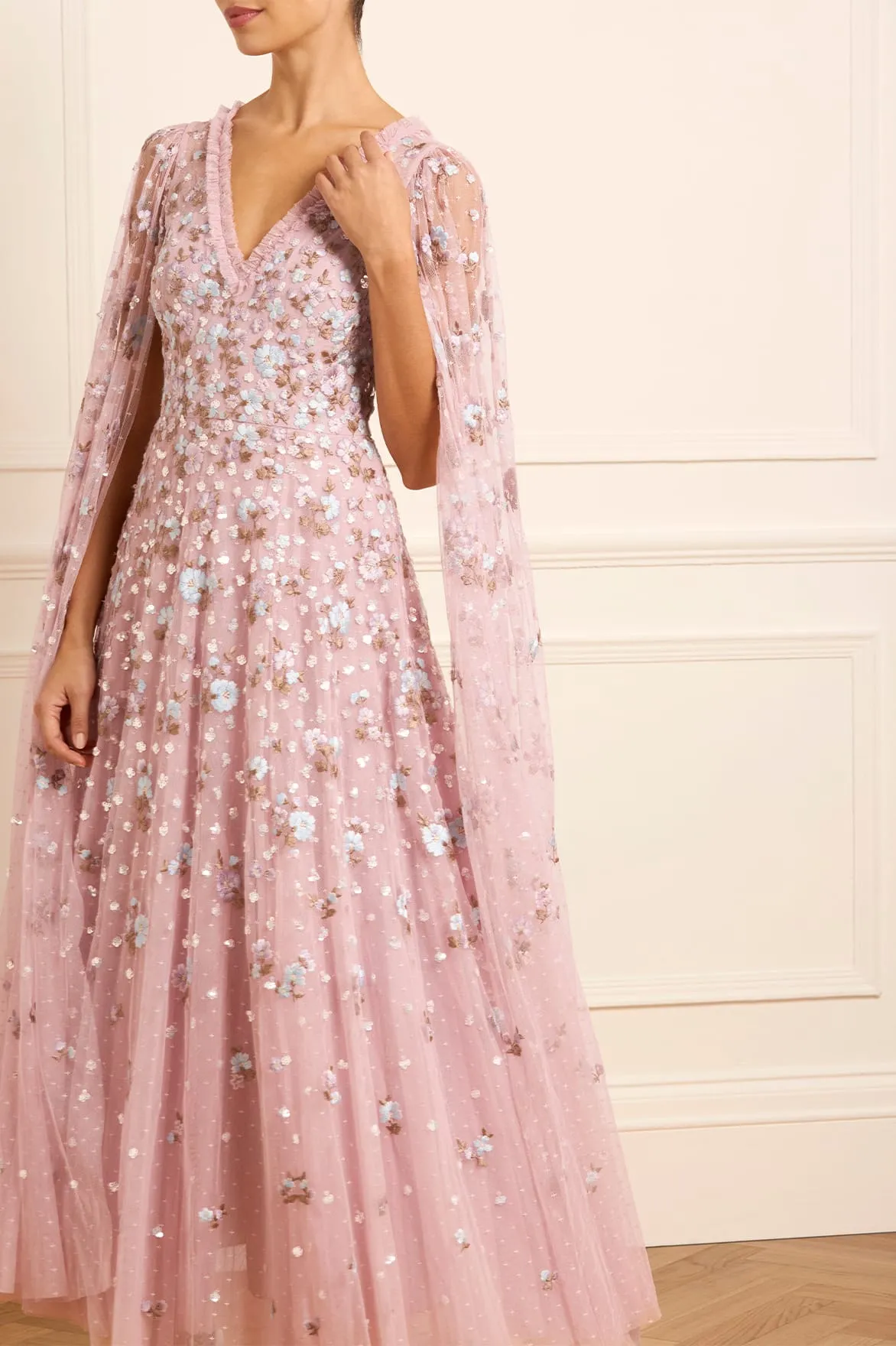 Dahlia Ditsy Ankle Gown sold by Needle & Thread product image thumbnail 3