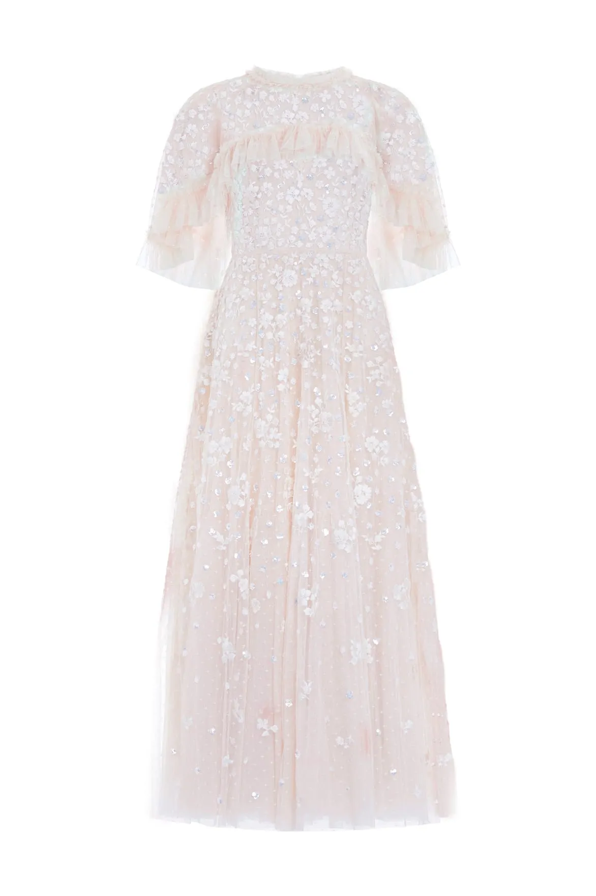 Dahlia Ditsy Short Cape Ankle Gown sold by Needle & Thread product image thumbnail 2