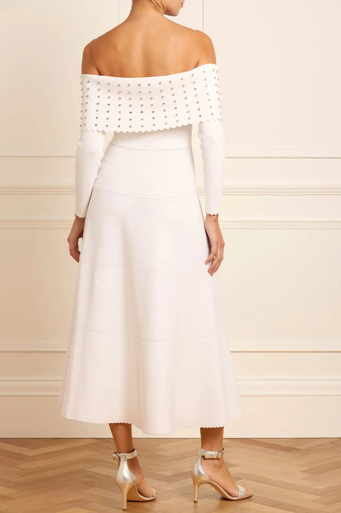 Embellished Bardot Knit Gown sold by Needle & Thread product image thumbnail 4