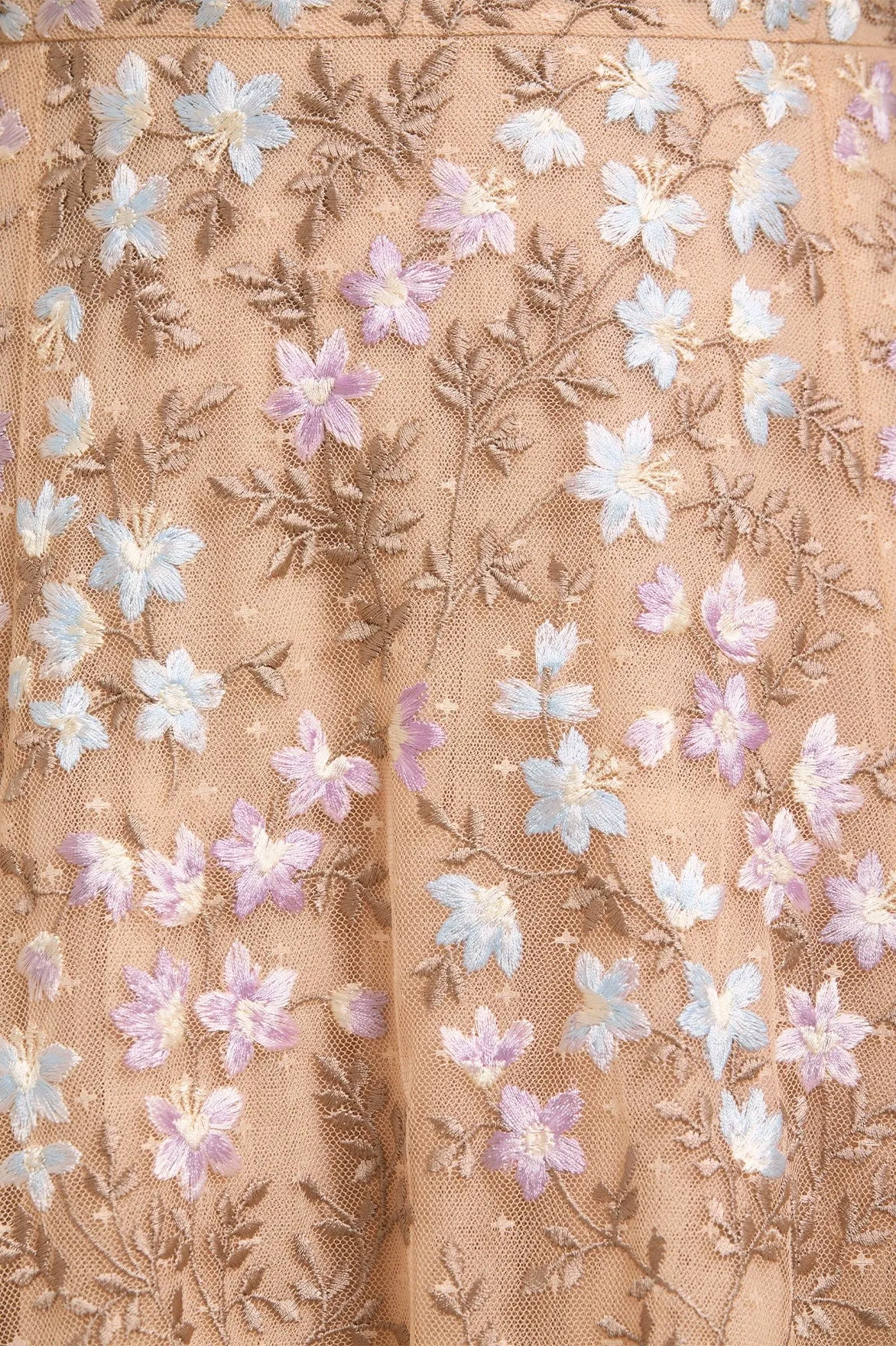 Everett Bloom One-Shoulder Ankle Gown sold by Needle & Thread product image thumbnail 4