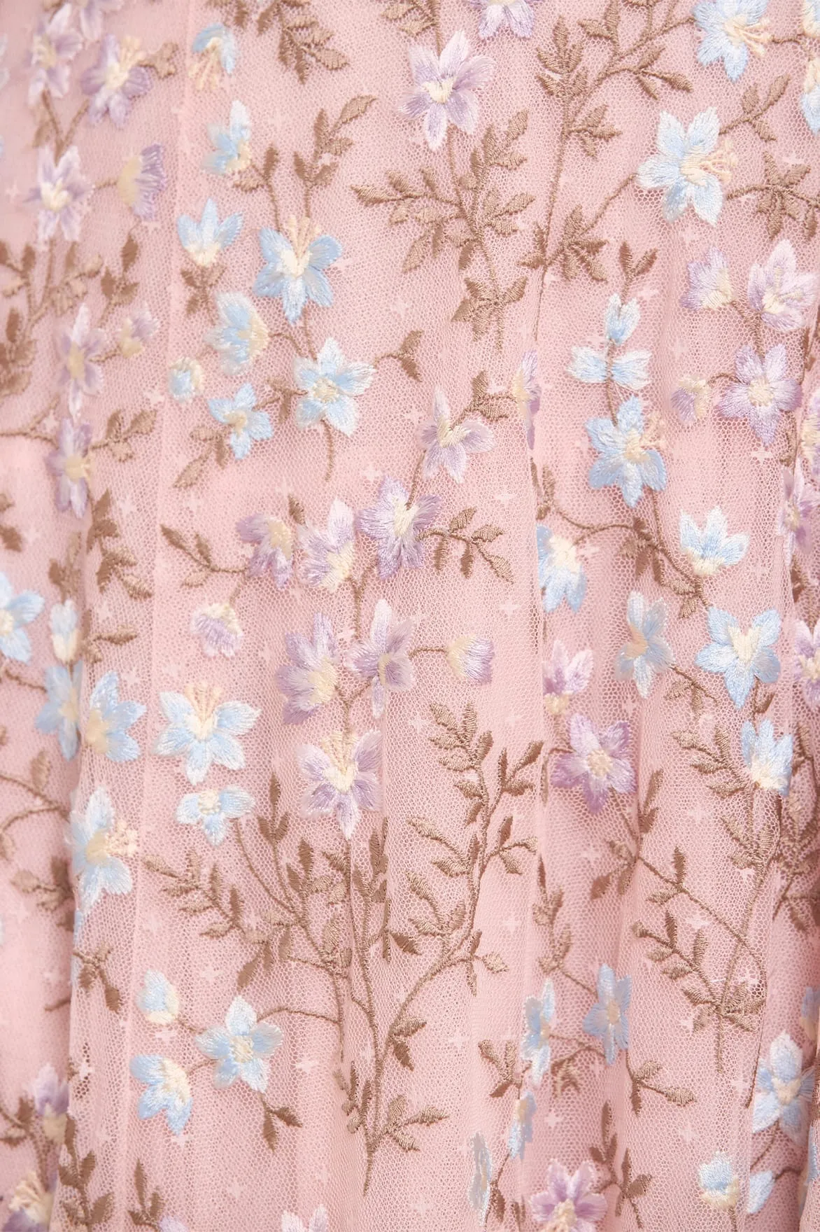 Everett Bloom Round Neck Ankle Gown sold by Needle & Thread product image thumbnail 4