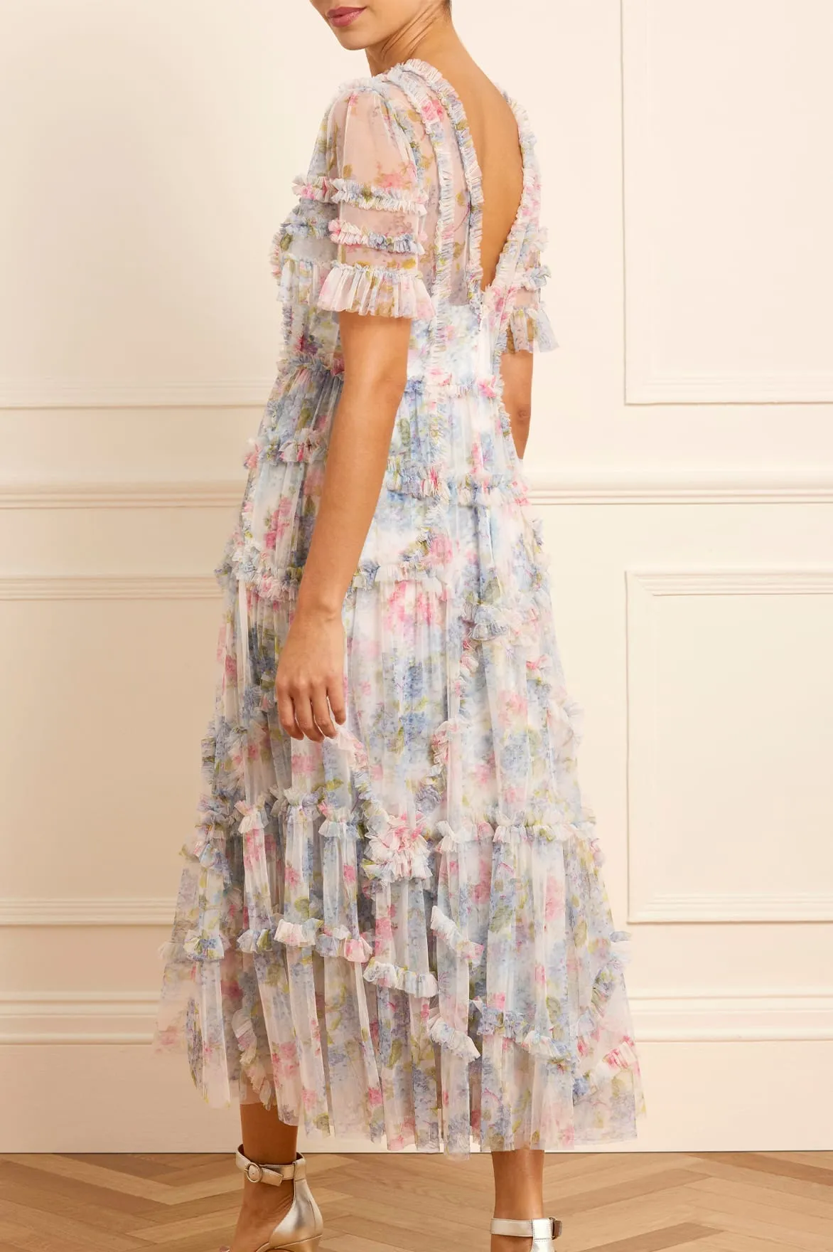 Hydrangea Ruffle Ballerina Dress sold by Needle & Thread product image thumbnail 4