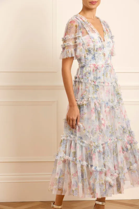 Hydrangea Ruffle Ballerina Dress sold by Needle & Thread