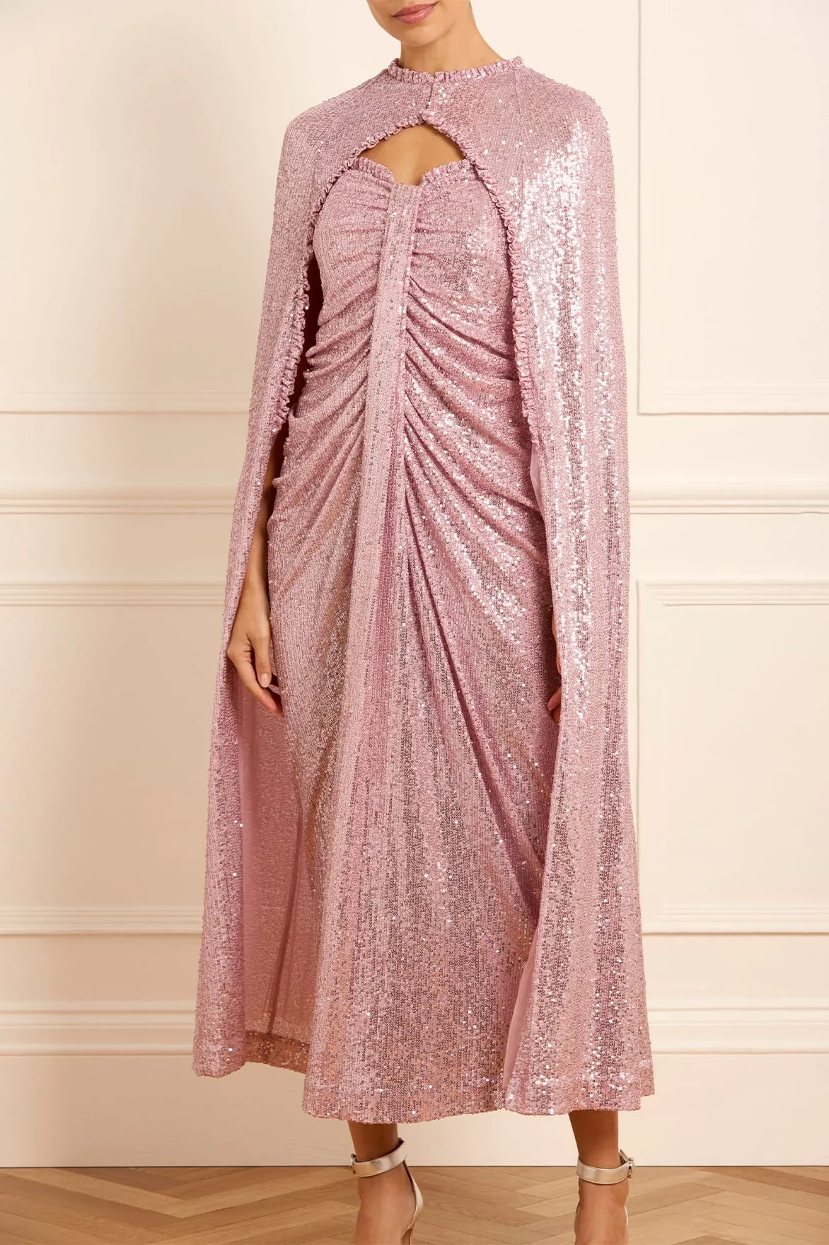 Amora Long Cape sold by Needle & Thread product image thumbnail 2