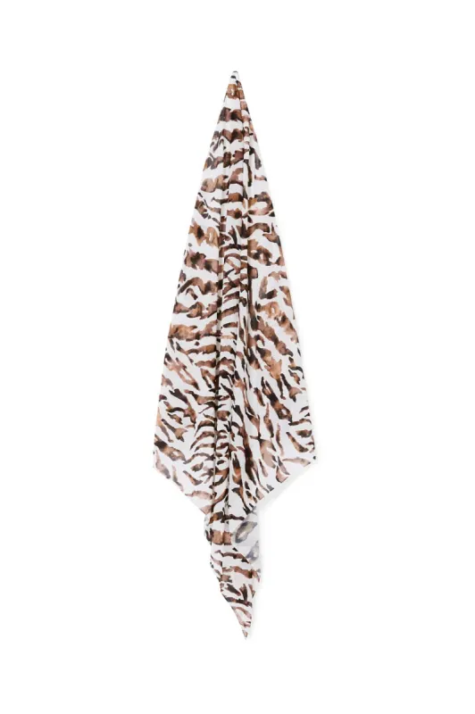 Zebra Chiffon Scarf sold by Needle & Thread