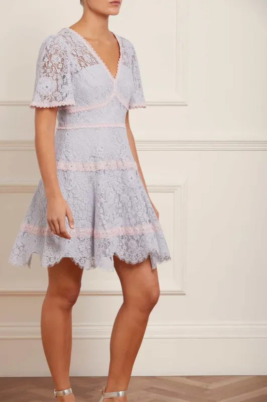 Lace Primrose Micro Mini Dress sold by Needle & Thread