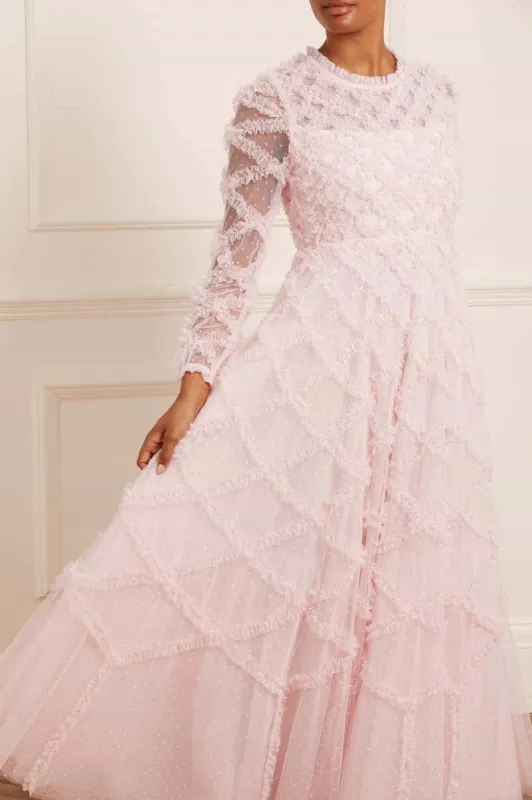 Evelyn Long Sleeve Gown sold by Needle & Thread