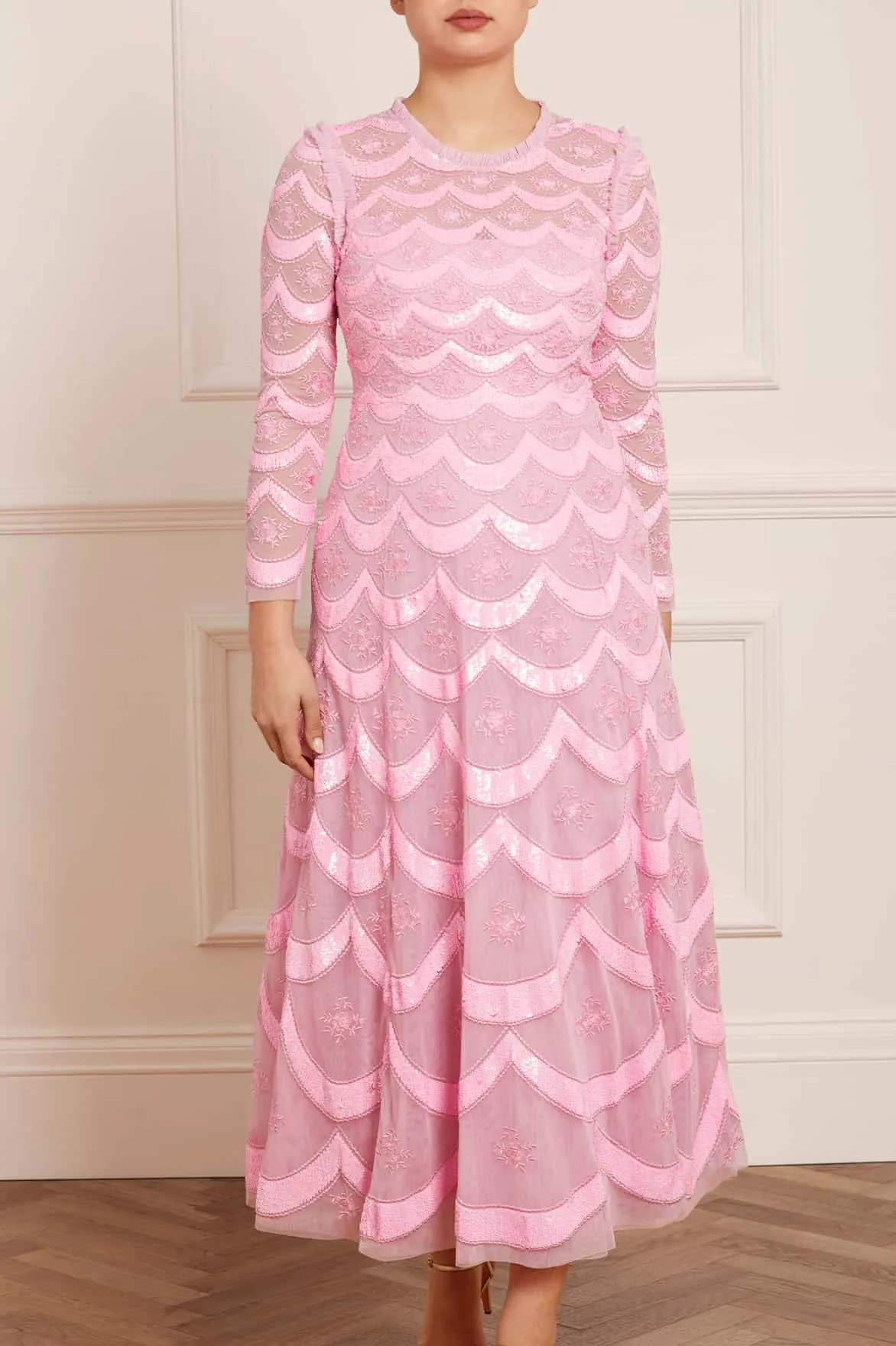 Fifi Long Sleeve Ankle Gown sold by Needle & Thread