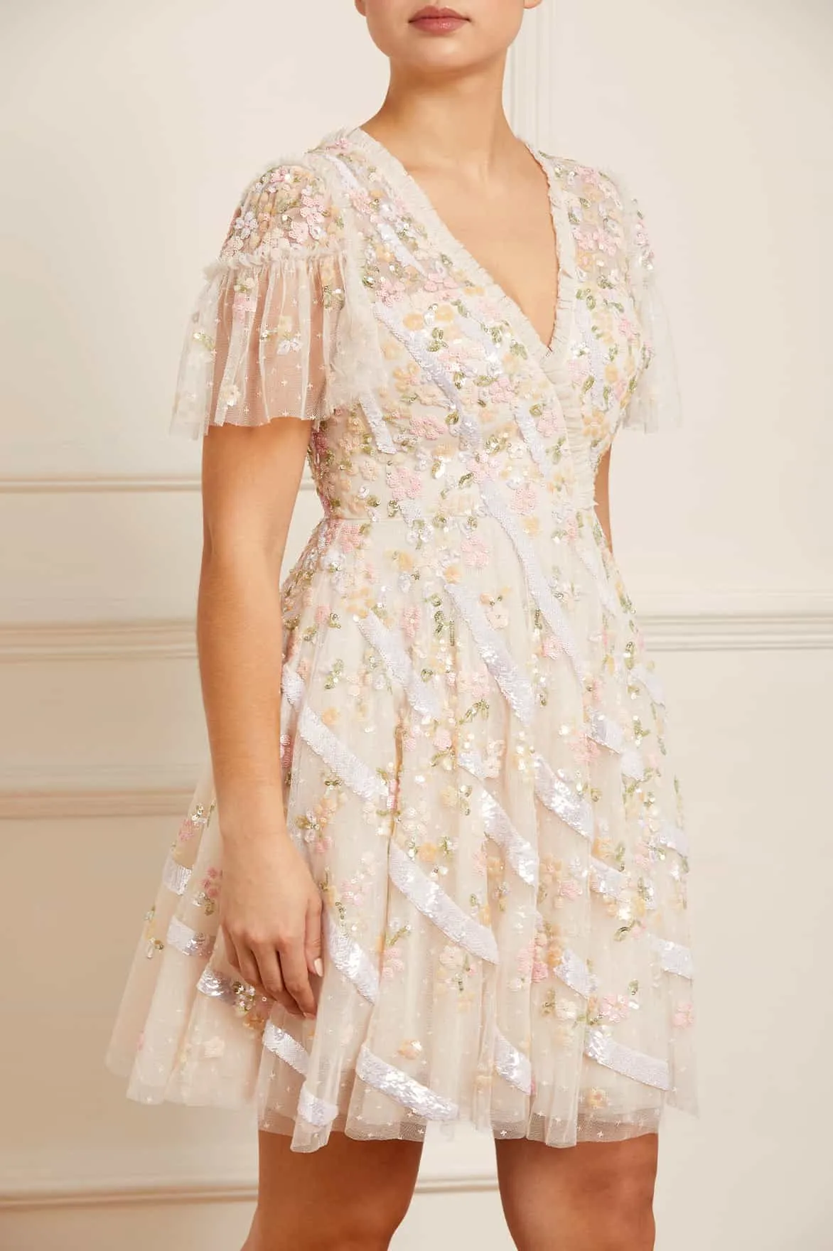 Dianella Sequin Mini Dress sold by Needle & Thread product image thumbnail 3