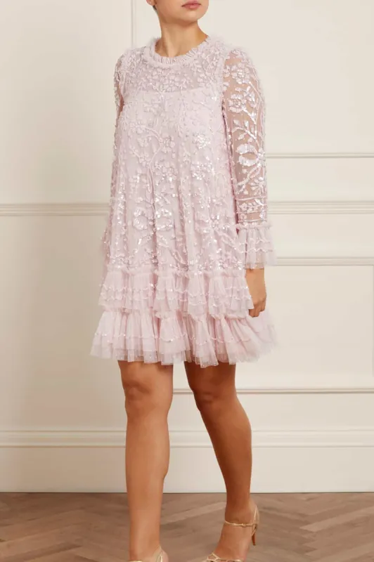 Celia Long Sleeve Mini Dress sold by Needle & Thread