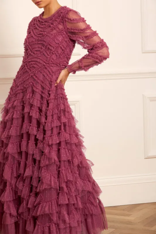 Lana Round Neck Gown sold by Needle & Thread