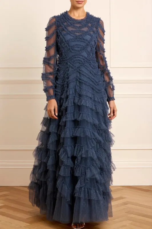 Lana Round Neck Gown sold by Needle & Thread