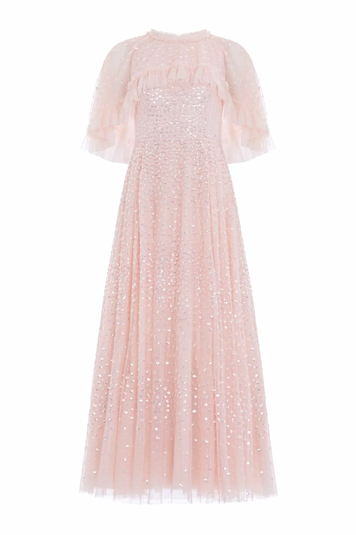 Scatter Dot Short Cape Ankle Gown sold by Needle & Thread product image thumbnail 2