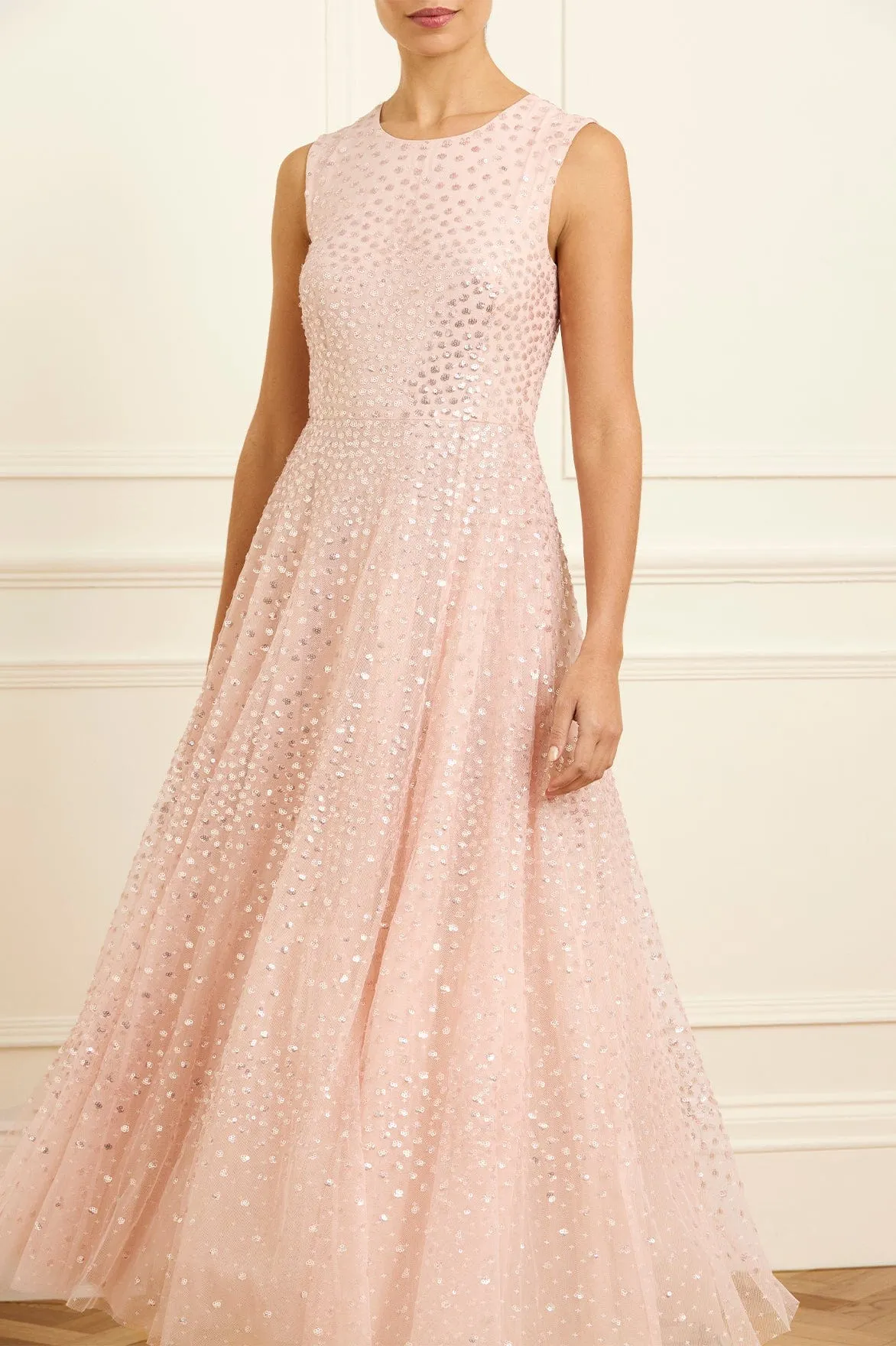 Scatter Dot Short Cape Ankle Gown sold by Needle & Thread product image thumbnail 3